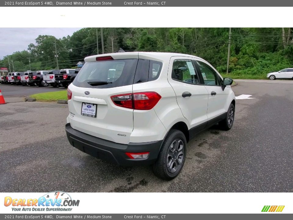 2021 Ford EcoSport S 4WD Diamond White / Medium Stone Photo #7