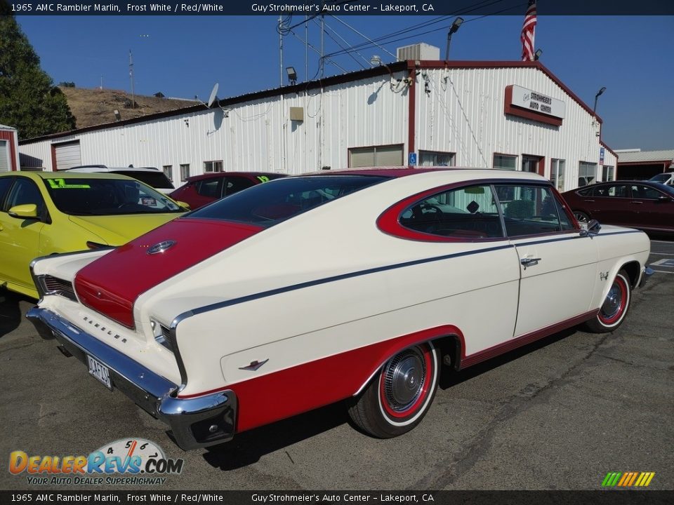 1965 AMC Rambler Marlin Frost White / Red/White Photo #4