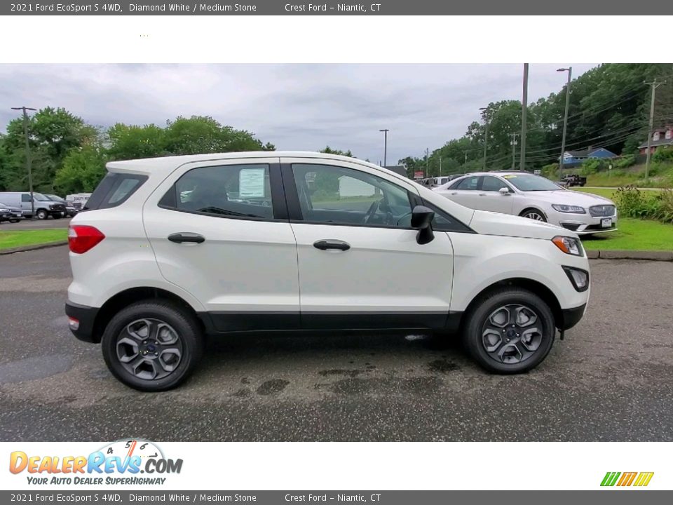 2021 Ford EcoSport S 4WD Diamond White / Medium Stone Photo #8