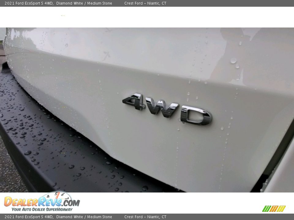 2021 Ford EcoSport S 4WD Diamond White / Medium Stone Photo #9