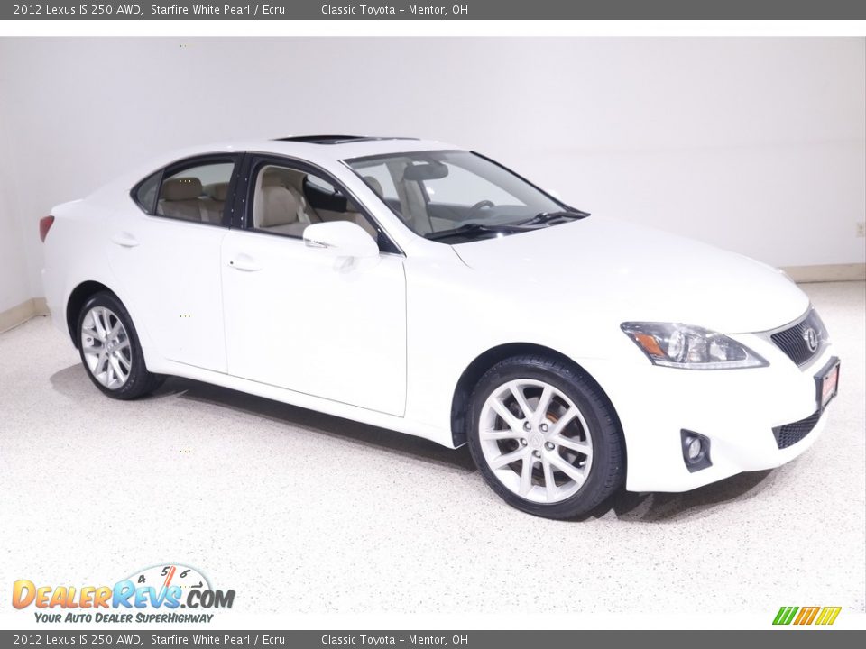 2012 Lexus IS 250 AWD Starfire White Pearl / Ecru Photo #1