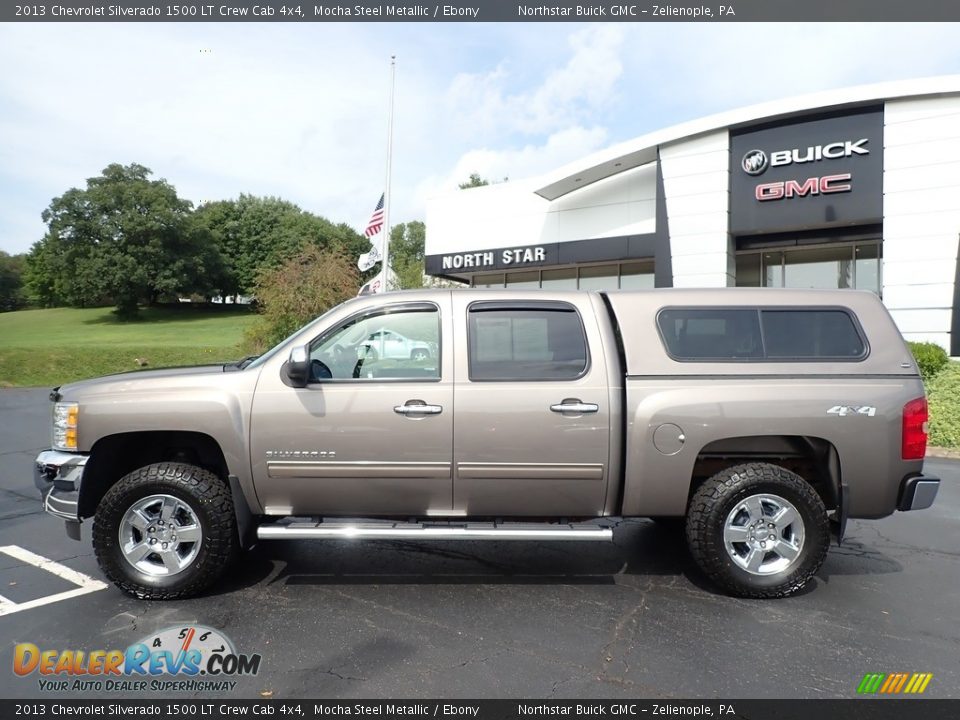 2013 Chevrolet Silverado 1500 LT Crew Cab 4x4 Mocha Steel Metallic / Ebony Photo #13