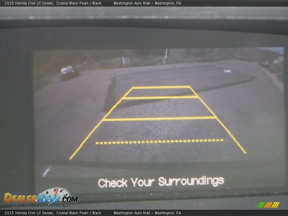 2015 Honda Civic LX Sedan Crystal Black Pearl / Black Photo #4