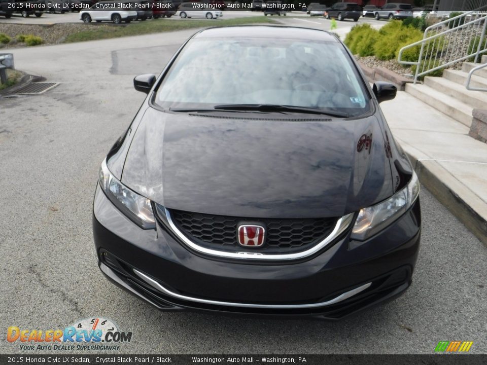 2015 Honda Civic LX Sedan Crystal Black Pearl / Black Photo #8