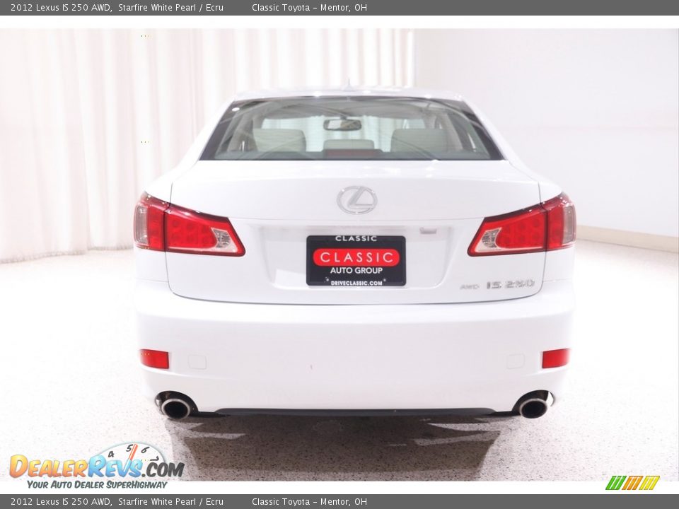 2012 Lexus IS 250 AWD Starfire White Pearl / Ecru Photo #16