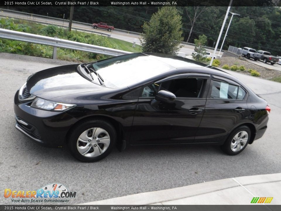 2015 Honda Civic LX Sedan Crystal Black Pearl / Black Photo #10