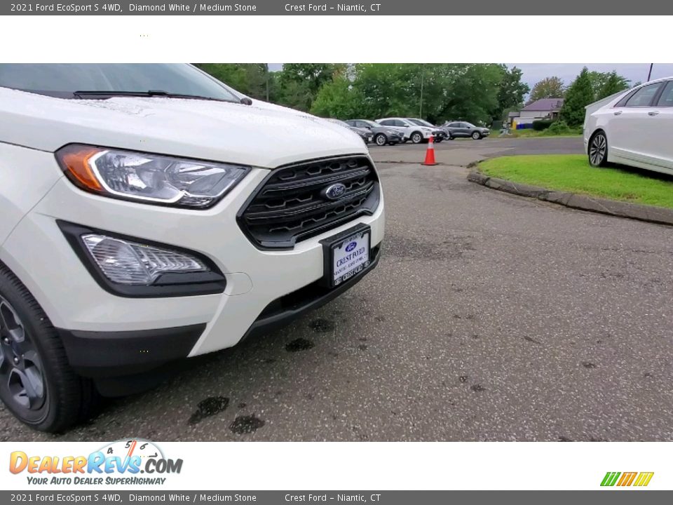 2021 Ford EcoSport S 4WD Diamond White / Medium Stone Photo #26