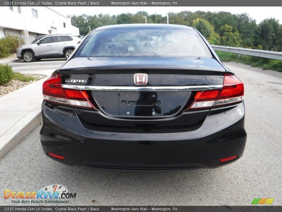 2015 Honda Civic LX Sedan Crystal Black Pearl / Black Photo #11
