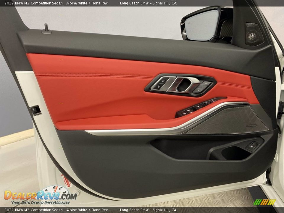 Door Panel of 2022 BMW M3 Competition Sedan Photo #10