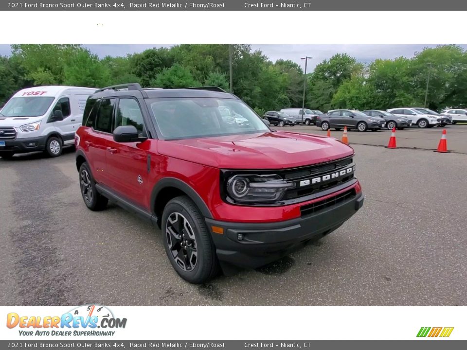 Front 3/4 View of 2021 Ford Bronco Sport Outer Banks 4x4 Photo #1