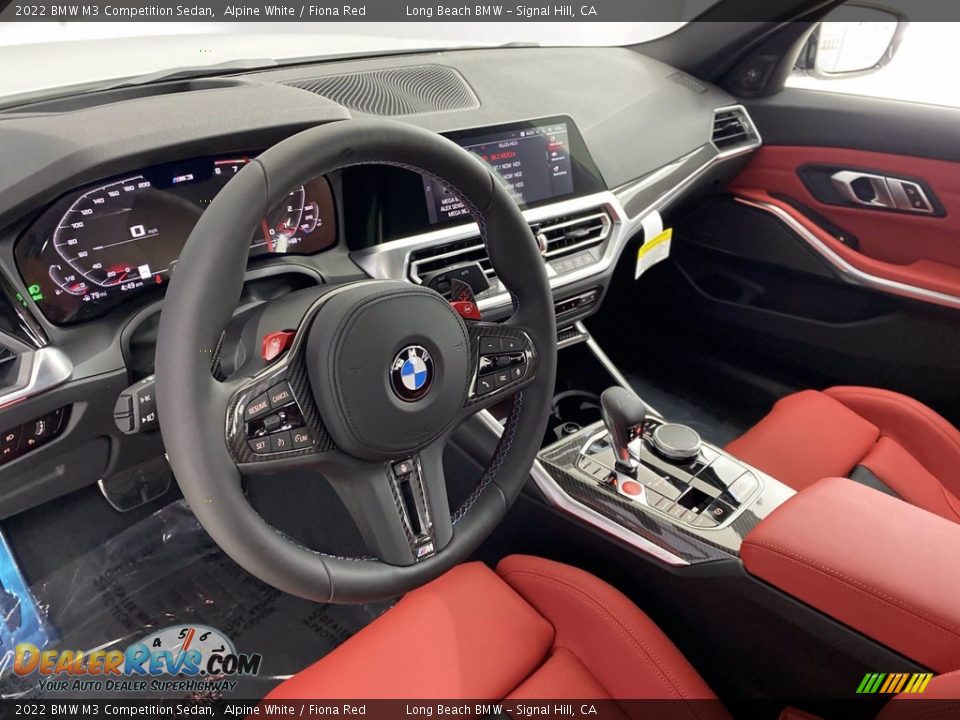Fiona Red Interior - 2022 BMW M3 Competition Sedan Photo #12