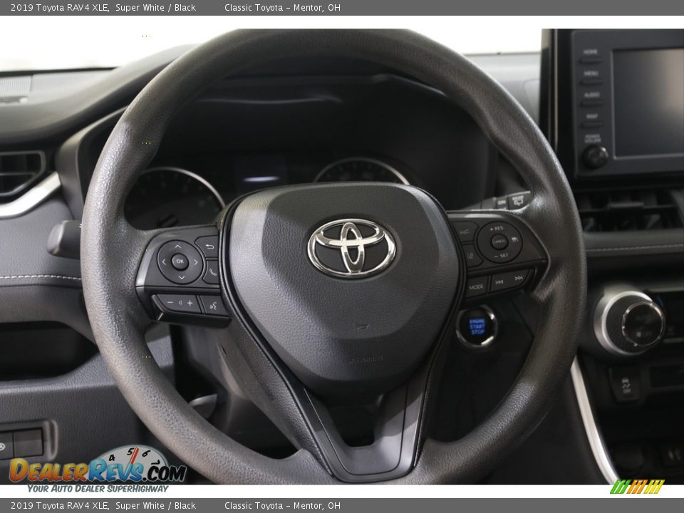 2019 Toyota RAV4 XLE Super White / Black Photo #7