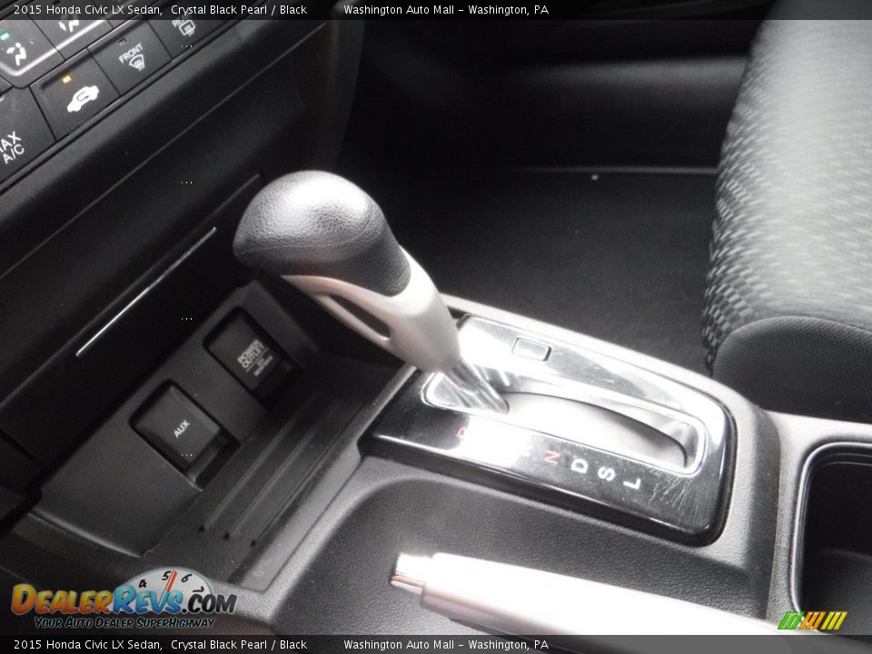 2015 Honda Civic LX Sedan Crystal Black Pearl / Black Photo #18