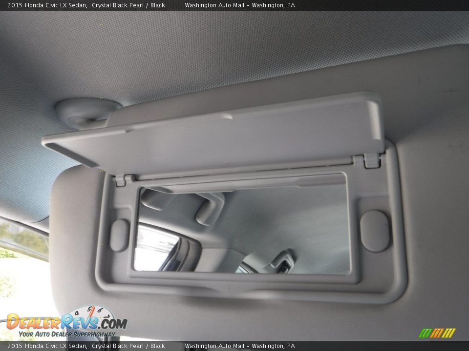 2015 Honda Civic LX Sedan Crystal Black Pearl / Black Photo #22