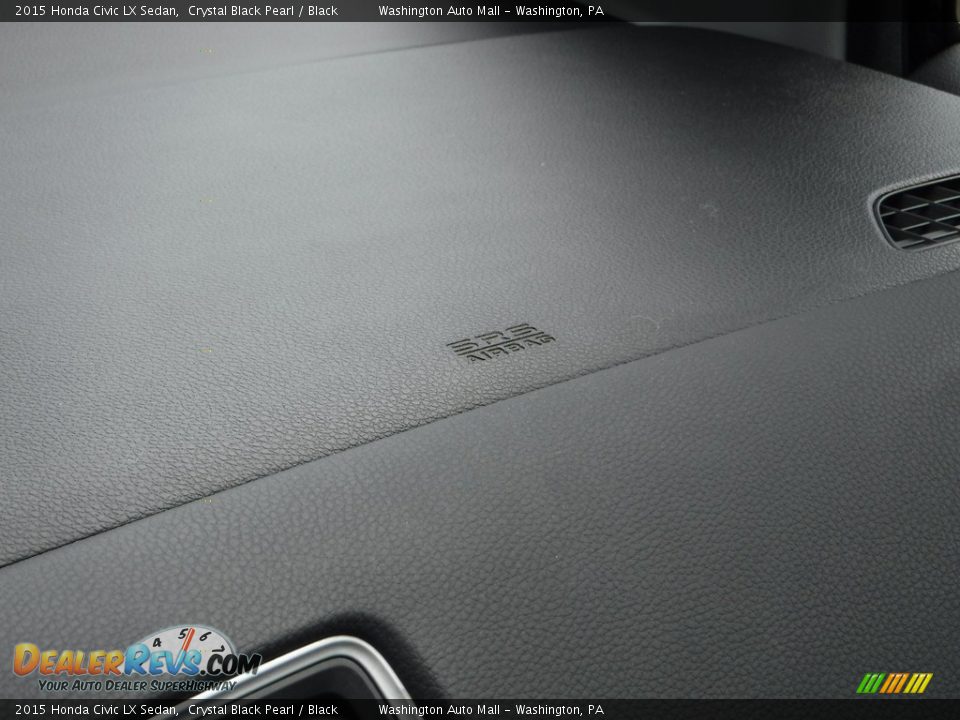 2015 Honda Civic LX Sedan Crystal Black Pearl / Black Photo #23