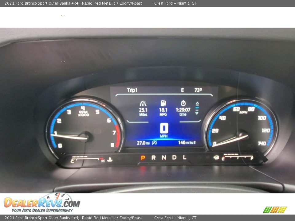 2021 Ford Bronco Sport Outer Banks 4x4 Gauges Photo #13