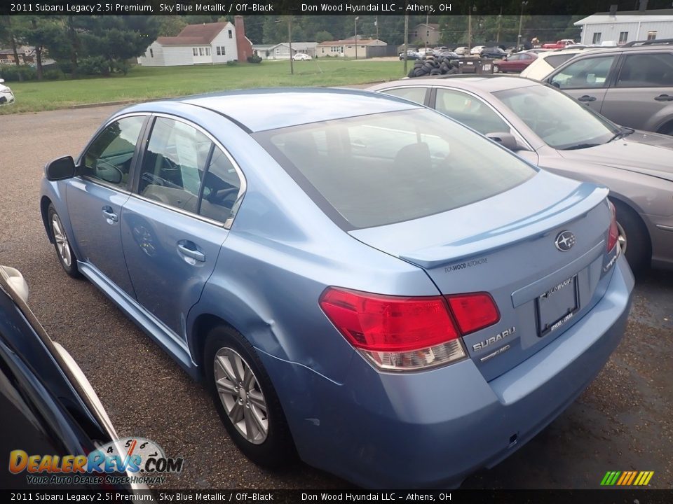 2011 Subaru Legacy 2.5i Premium Sky Blue Metallic / Off-Black Photo #10