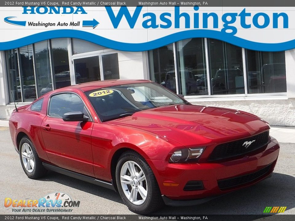 2012 Ford Mustang V6 Coupe Red Candy Metallic / Charcoal Black Photo #1
