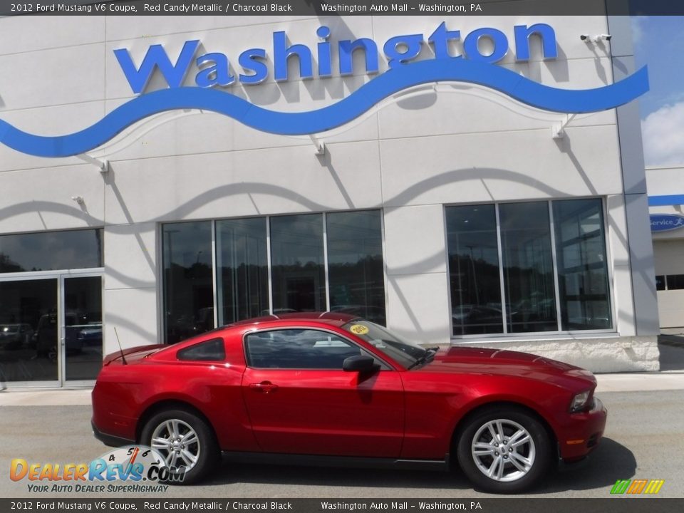 2012 Ford Mustang V6 Coupe Red Candy Metallic / Charcoal Black Photo #2