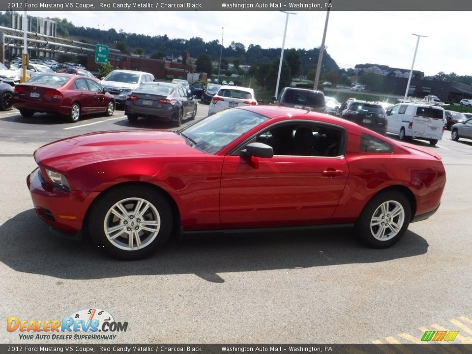 2012 Ford Mustang V6 Coupe Red Candy Metallic / Charcoal Black Photo #7