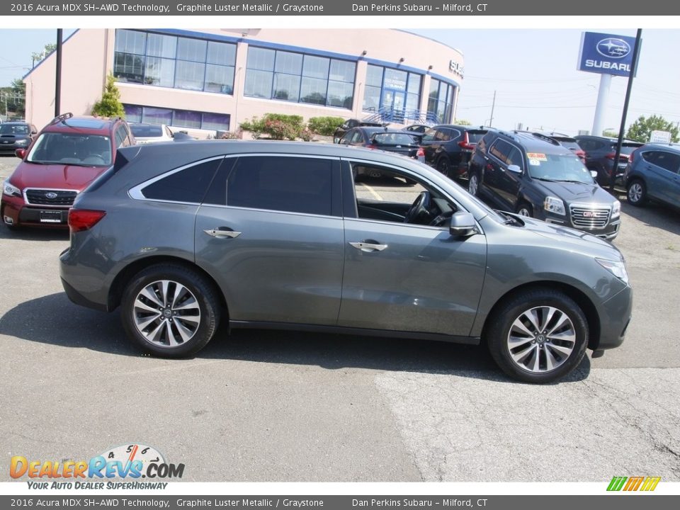 2016 Acura MDX SH-AWD Technology Graphite Luster Metallic / Graystone Photo #4