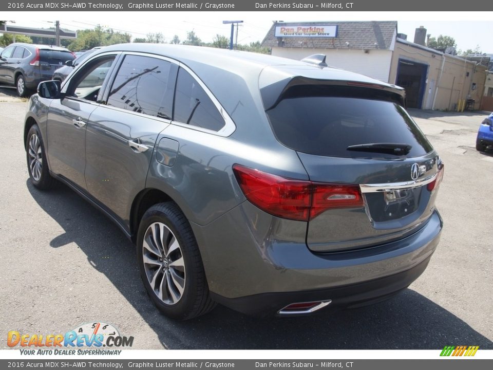 2016 Acura MDX SH-AWD Technology Graphite Luster Metallic / Graystone Photo #7