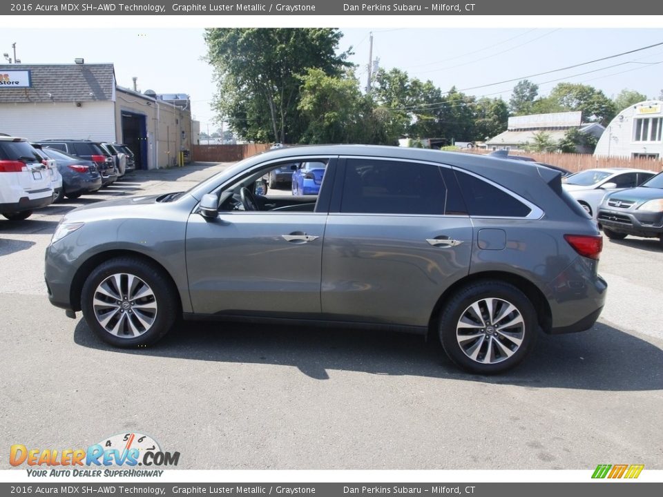 2016 Acura MDX SH-AWD Technology Graphite Luster Metallic / Graystone Photo #8