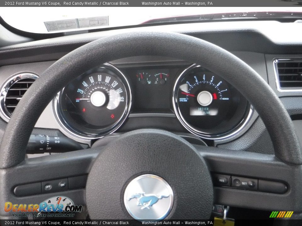 2012 Ford Mustang V6 Coupe Red Candy Metallic / Charcoal Black Photo #18