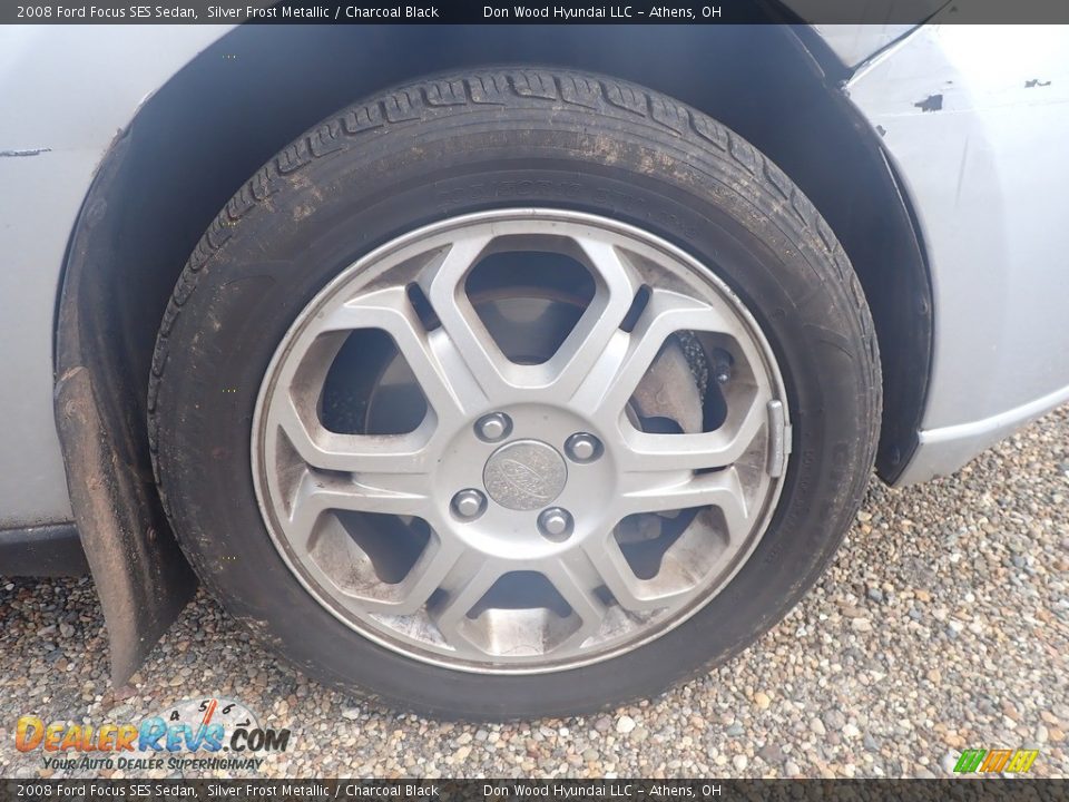 2008 Ford Focus SES Sedan Silver Frost Metallic / Charcoal Black Photo #13