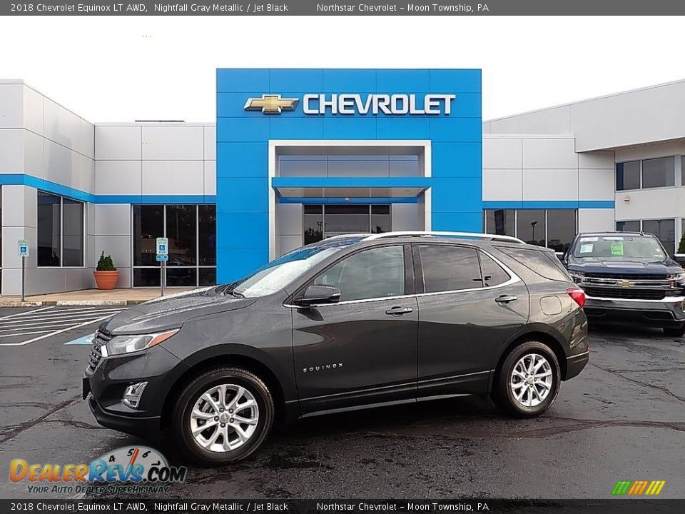 2018 Chevrolet Equinox LT AWD Nightfall Gray Metallic / Jet Black Photo #1