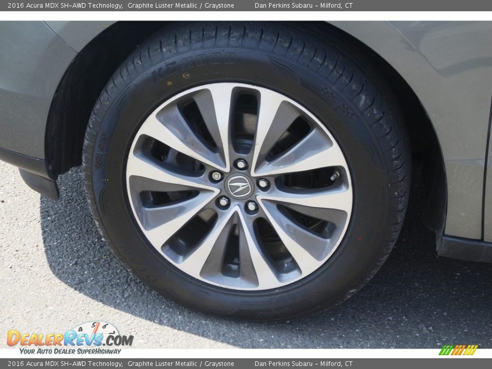 2016 Acura MDX SH-AWD Technology Graphite Luster Metallic / Graystone Photo #23