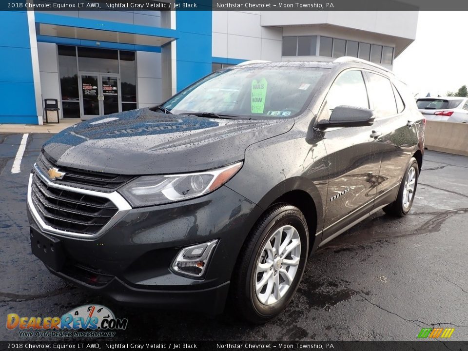 2018 Chevrolet Equinox LT AWD Nightfall Gray Metallic / Jet Black Photo #2