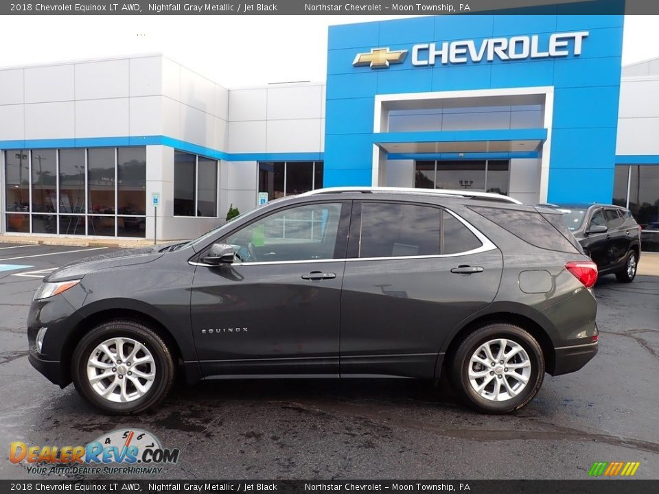 2018 Chevrolet Equinox LT AWD Nightfall Gray Metallic / Jet Black Photo #3