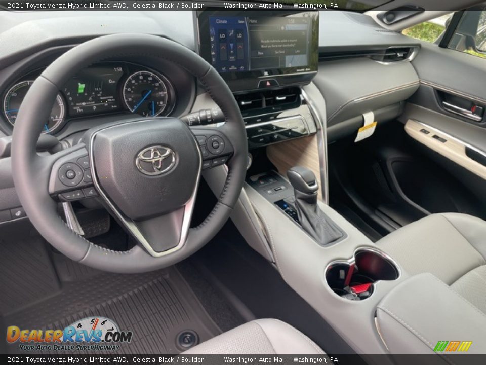 2021 Toyota Venza Hybrid Limited AWD Celestial Black / Boulder Photo #3