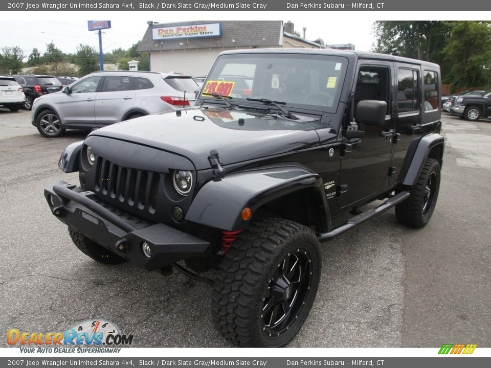2007 Jeep Wrangler Unlimited Sahara 4x4 Black / Dark Slate Gray/Medium Slate Gray Photo #1