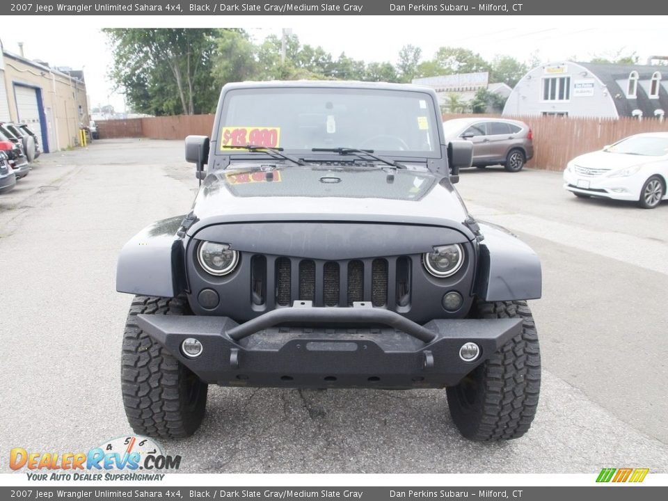 2007 Jeep Wrangler Unlimited Sahara 4x4 Black / Dark Slate Gray/Medium Slate Gray Photo #2