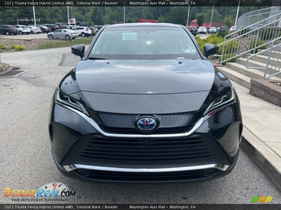 2021 Toyota Venza Hybrid Limited AWD Celestial Black / Boulder Photo #6