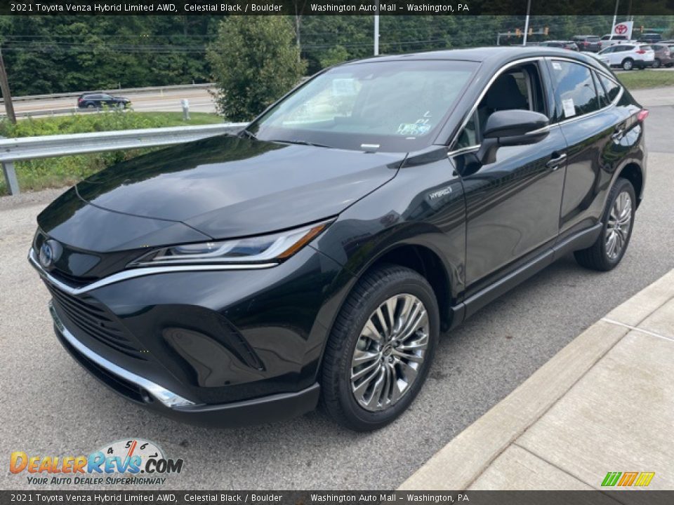 2021 Toyota Venza Hybrid Limited AWD Celestial Black / Boulder Photo #7