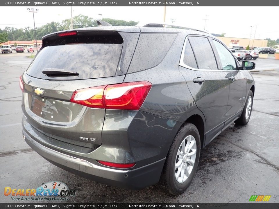 2018 Chevrolet Equinox LT AWD Nightfall Gray Metallic / Jet Black Photo #8