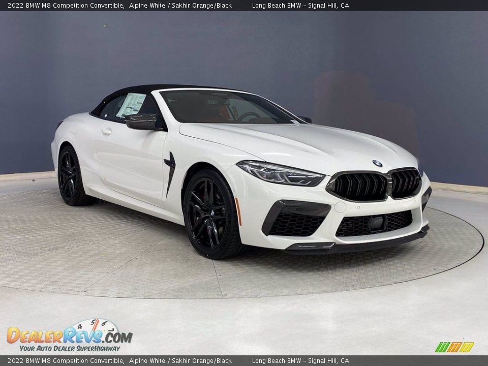 Front 3/4 View of 2022 BMW M8 Competition Convertible Photo #27