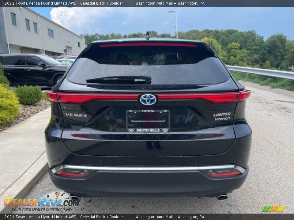 2021 Toyota Venza Hybrid Limited AWD Celestial Black / Boulder Photo #8