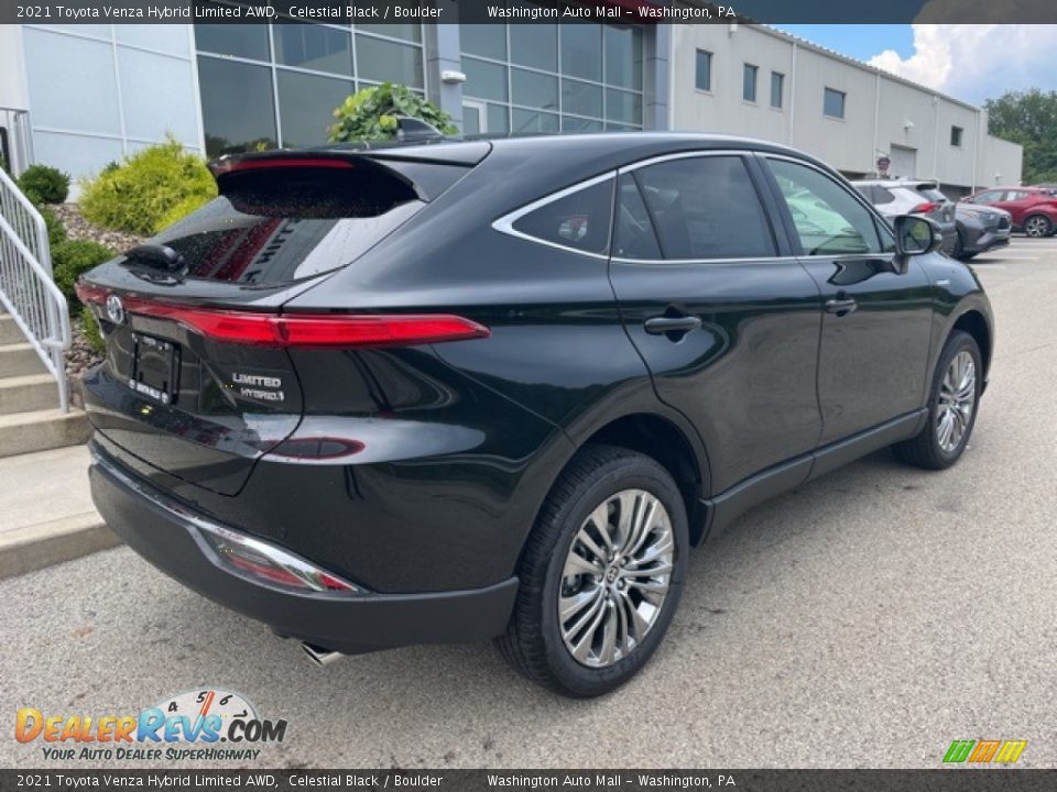 2021 Toyota Venza Hybrid Limited AWD Celestial Black / Boulder Photo #9