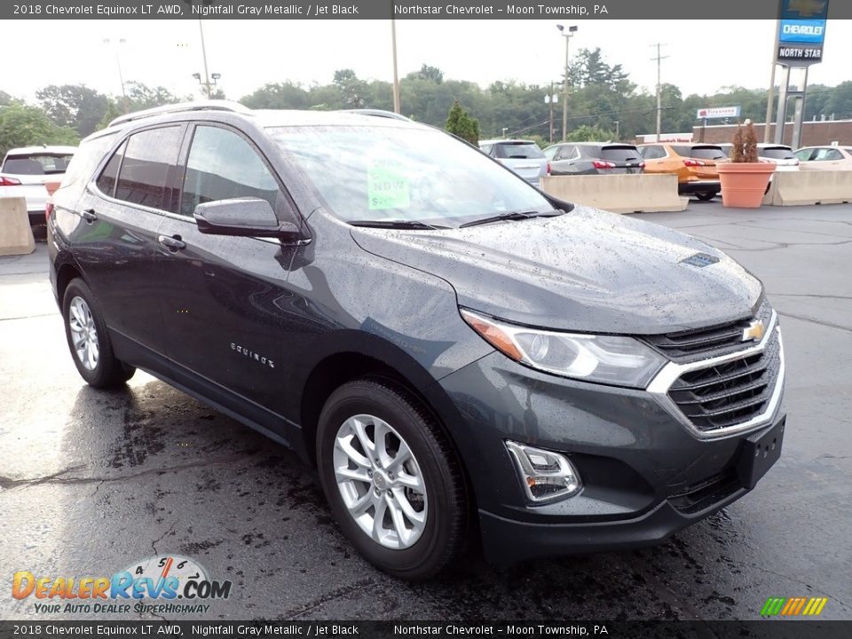 2018 Chevrolet Equinox LT AWD Nightfall Gray Metallic / Jet Black Photo #11