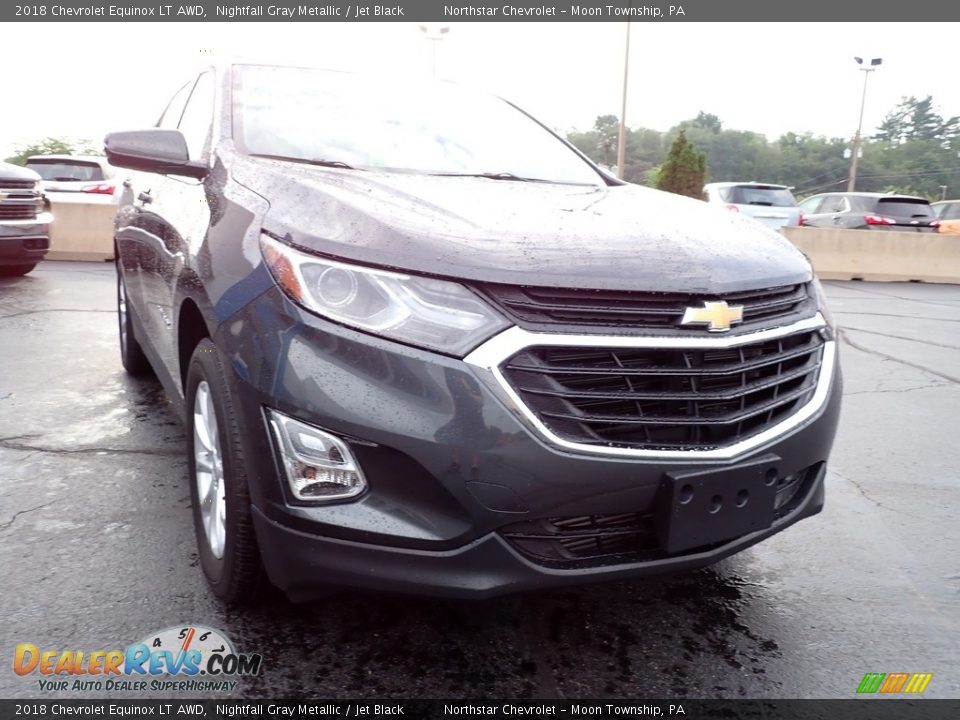 2018 Chevrolet Equinox LT AWD Nightfall Gray Metallic / Jet Black Photo #12