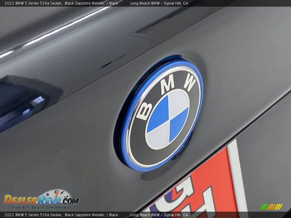 2022 BMW 5 Series 530e Sedan Black Sapphire Metallic / Black Photo #7