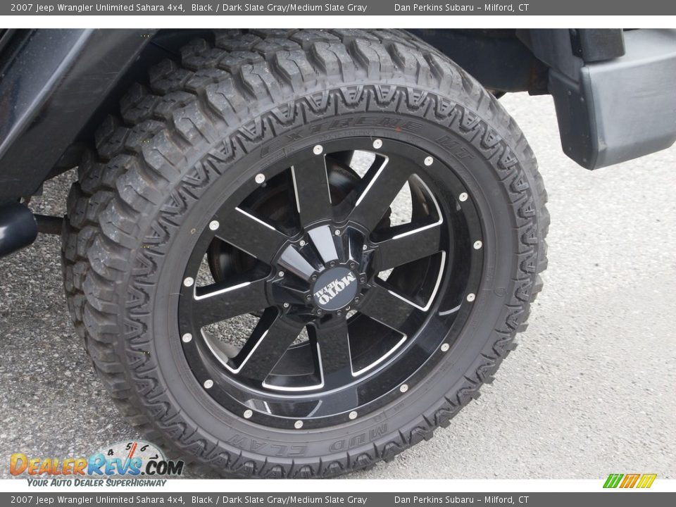 2007 Jeep Wrangler Unlimited Sahara 4x4 Black / Dark Slate Gray/Medium Slate Gray Photo #20