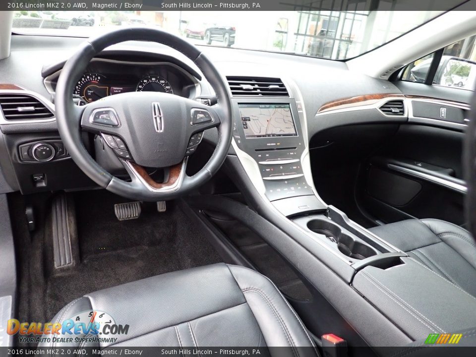 Ebony Interior - 2016 Lincoln MKZ 2.0 AWD Photo #17