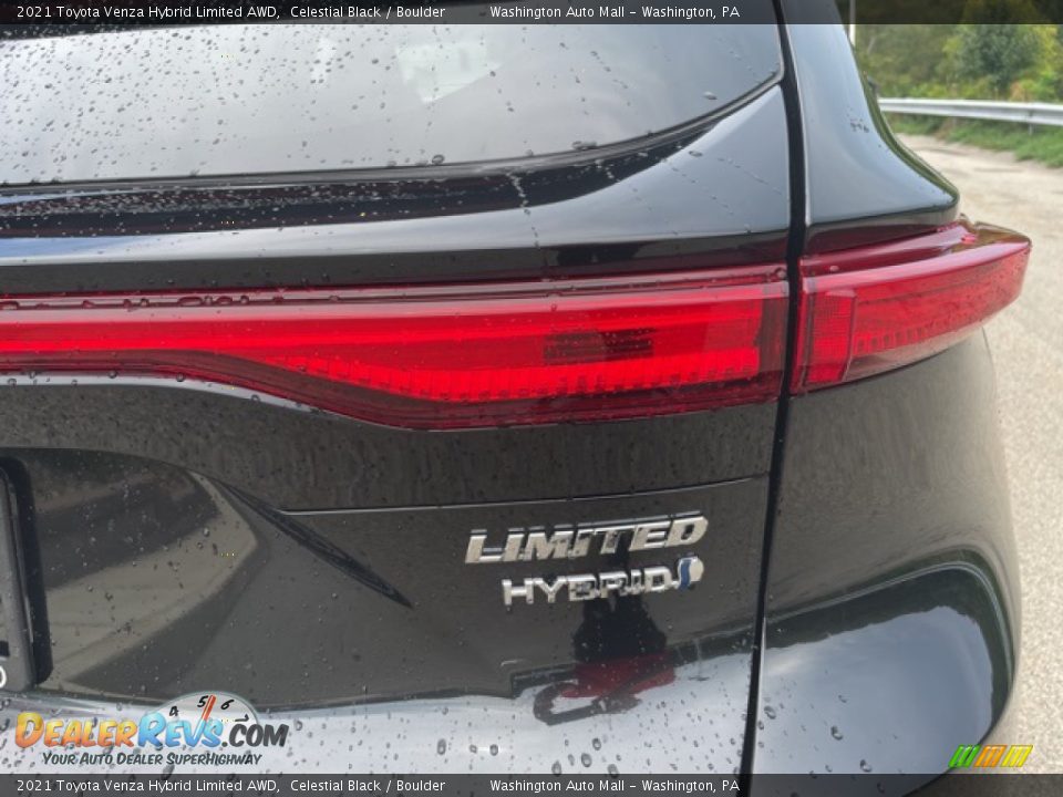 2021 Toyota Venza Hybrid Limited AWD Celestial Black / Boulder Photo #28