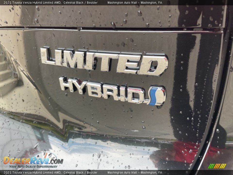 2021 Toyota Venza Hybrid Limited AWD Celestial Black / Boulder Photo #29