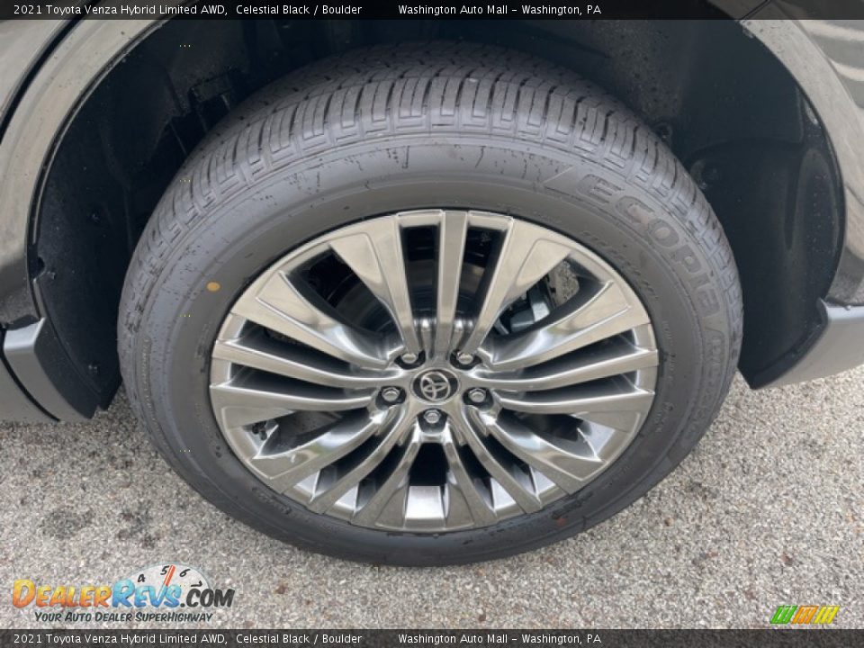 2021 Toyota Venza Hybrid Limited AWD Celestial Black / Boulder Photo #30